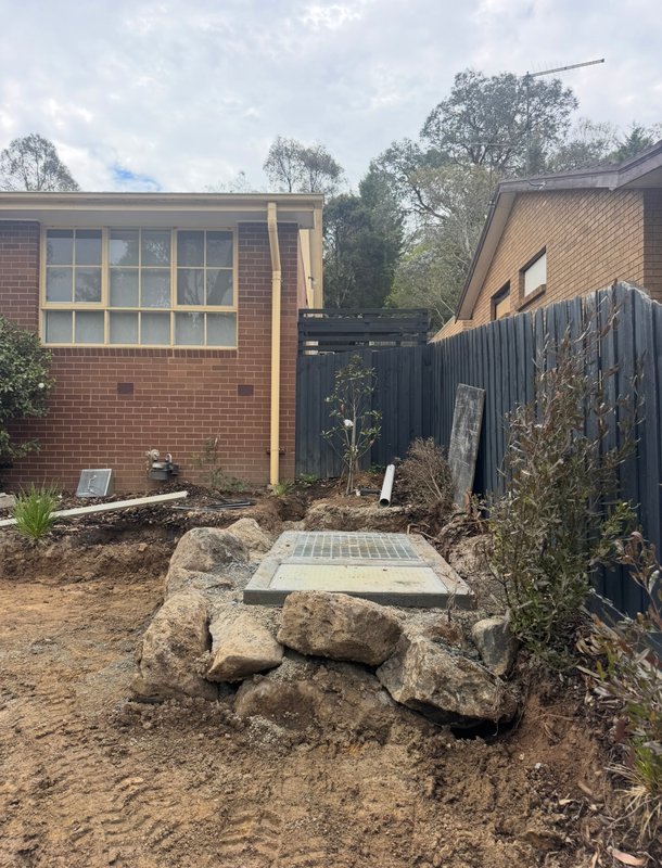 Onsite excavation and stormwater drainage works